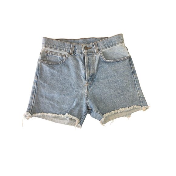 Vintage John Gant High Rise Cutoff Denim Shorts Unisex 30" Waist Frayed Hem Y2K - Picture 4 of 5